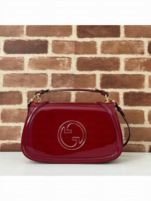 GUCCI BLONDIE MEDIUM TOP HANDLE BAG 815719 Rosso Ancora red