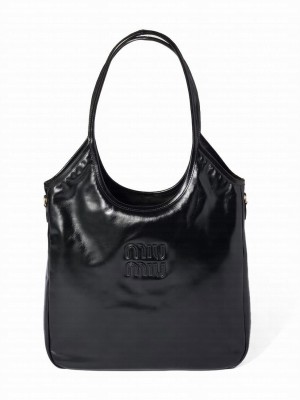 Miu Miu Ivy Leather Bag 5BG311 Black