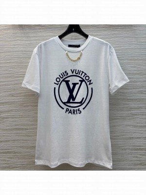 Louis Vuitton LV Cotton T-Shirt White 2025