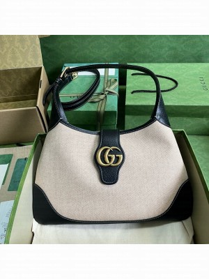 GUCCI JACKIE canvas SHOULDER BAG A726274 White&black