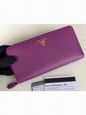 Prada Leather Zip Around Wallet 1ML506 10