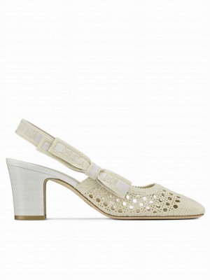 Christian Dior & Moi Women's Slingback Pump Cream
