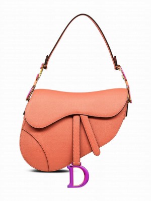 Christian Dior Saddle Bag Red