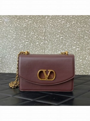 VALENTINO Loco Calf leather bag WB0R16 Wine