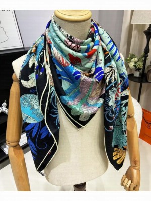 Hermes Women's Precious Paradise Scarf Black
