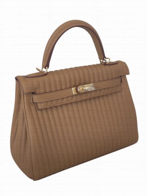 Hermes Mille Gateaux Kelly Swift 25 Coffee