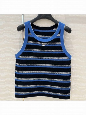 Chanel Striped Vest Blue 2025