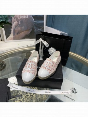 Chanel Tweed Espadrilles Pink 2021 Collection