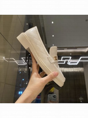 Chanel Calfksin Loafers Spring/Summer 2021 Collection,White