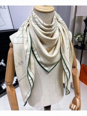 Hermes Women's Pique Sellier Scarf Green