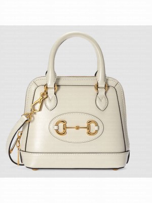 Gucci Horsebit 1955 mini top handle bag 640716 white