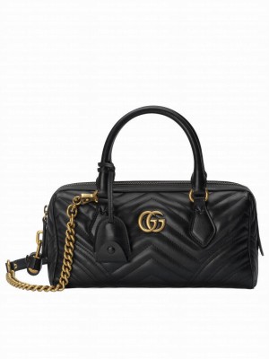 Gucci GG Marmont Small Top Handle Bag 746319 Black