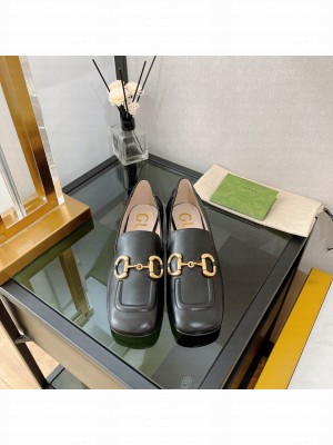 Gucci Women's Lambskin loafer with Horsebit Black