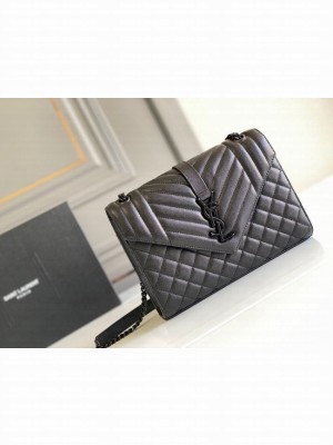 Yves Saint Laurent Calfskin Leather 487206 black