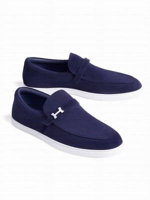 Hermes Unisex Like Loafer 252924 Blue