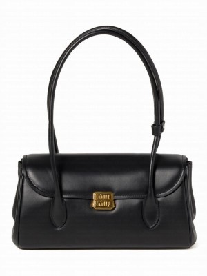 Miumiu Leather Shoulder Bag Black