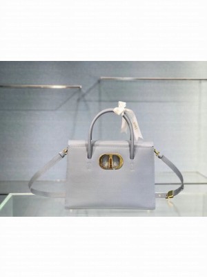 DIOR LARGE ST HONORE TOTE Grained Calfskin M9306UBAE sky blue