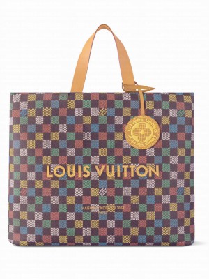 Louis Vuitton Shopper Tote MM Brown