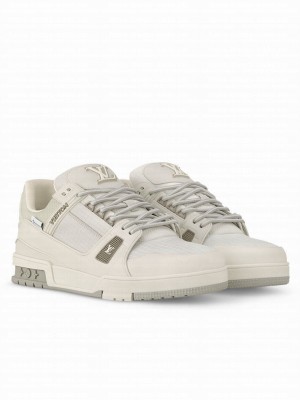 Louis Vuitton Unisex LV Trainer Sneaker 1ADEWO Cream