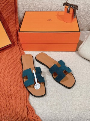 Hermes Oran Flat Slide Sandals 2024 05