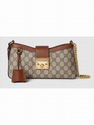 Gucci PADLOCK SMALL SHOULDER BAG 811705 Brown