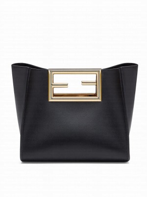 Fendi Way Small Leather Bag 8BS054 Black