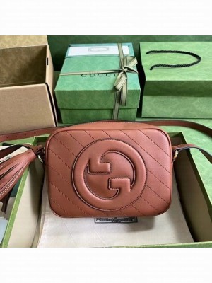 GUCCI BLONDIE SMALL SHOULDER BAG 742360 dark pink