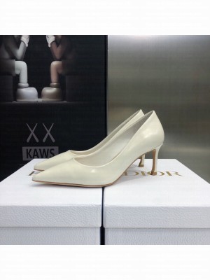 Dior Brushed Calfskin Essence 6.5cm Pumps White 2022 Collection