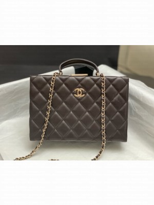 CHANEL BOX BAG AS5168 Dark Brown