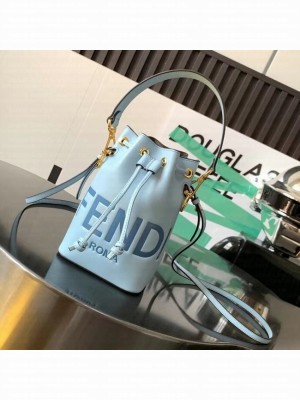 FENDI Mon Tresor leather mini-bag 8BS010AC blue