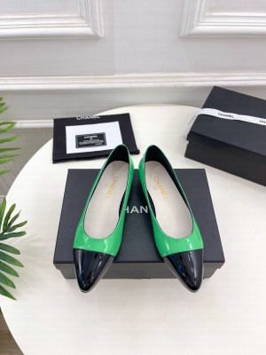 Chanel Women's Ballerinas Flat 2023 Green 08