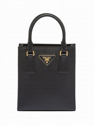 Prada Saffiano Leather Handbag 1BA358 Black
