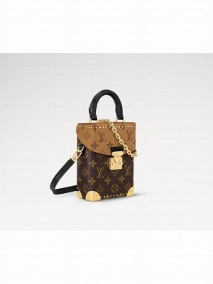 Louis Vuitton Monogram Canvas Camera Box Bag M82465 Brown