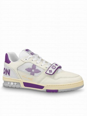 Louis Vuitton Men's LV Trainer Sneaker Purple