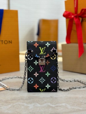 Louis Vuitton Petite Malle Monogram Canvas Bag M13572 black