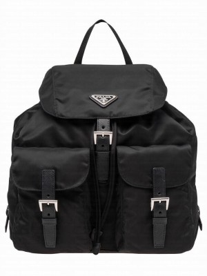 Prada Fabric Backpack 1BZ811 Black