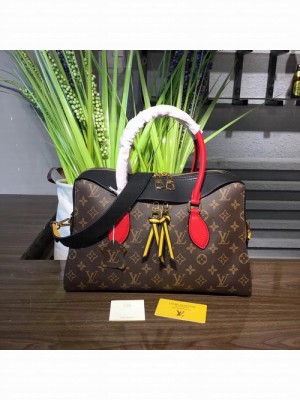 Louis Vuitton Tuileries 35cm Bag Monogram Canvas Tricolor Cowhide Fall/Winter 2017 Collection M41454, Noir