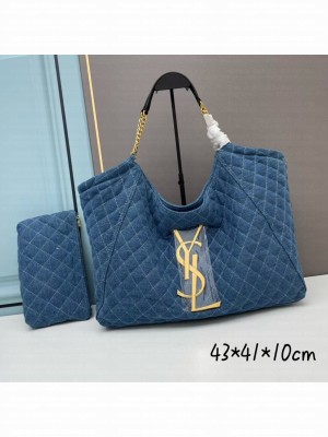 SAINT LAURENT SHOPPING Denim bag Y203310 blue