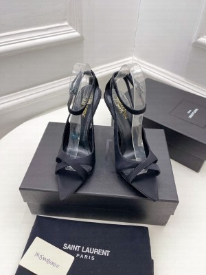 Saint Laurent 10cm Silk Sandals 2022 Collection 018