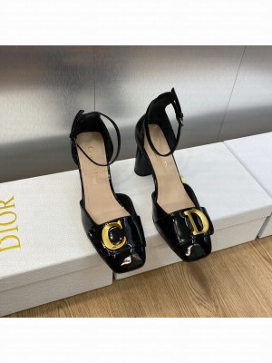 Dior C'est Dior Pumps 8.5cm in Patent Calfskin 2023 Black
