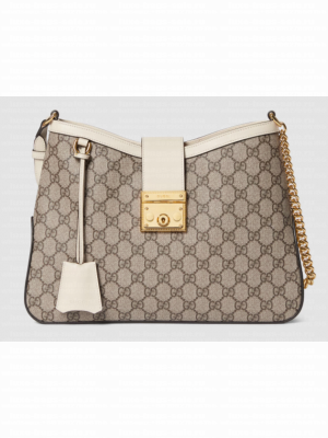 Gucci PADLOCK GG MEDIUM SHOULDER BAG 795113 white