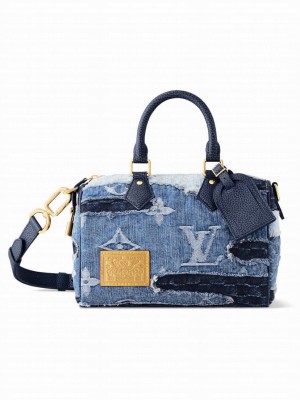 Louis Vuitton Speedy 25 Bandouliere M15276 Blue