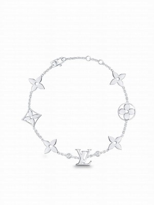 Louis Vuitton Idylle Blossom Monogram Bracelet Q95588 Silver