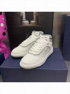 Dior Unisex B27 High-Top Sneaker Smooth Calfskin with Dior Oblique Jacquard 2023 042