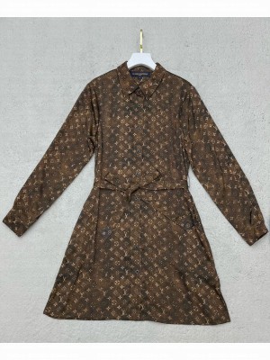 Louis Vuitton Women's Monogram Dress Brown