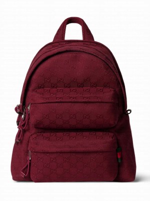 Gucci Medium Backpack With Gucci Logo 800265 Red