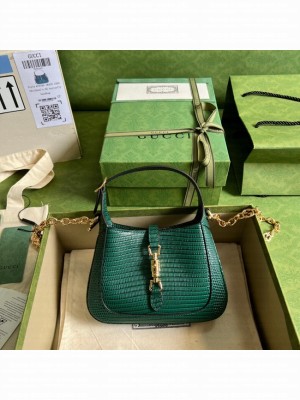 Gucci Jackie 1961 lizard mini bag 675799 green