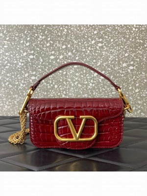 VALENTINO GARAVANI Loco Calf leather bag WA0K53 wine