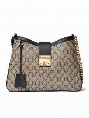 Gucci Padlock GG Medium Shoulder Bag 795113 Black