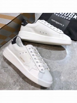 Golden Goose Purestar White Calfskin Sneaker Black Spring/Summer 2021 Collection  